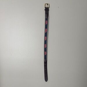 Vineyard Vines Kids Belt - Navy and Red